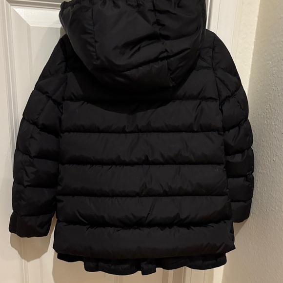 Moncler Girls Quilted Black Puffer Jacket with Detachable Hood 2T - Picture 3 of 11